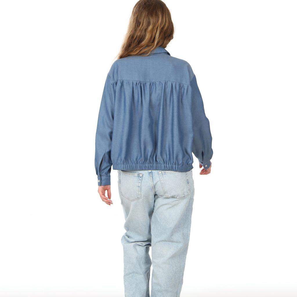 Preview: Papierschnittmuster Bluse mit Kräusel Frau Ruth XS-XXL